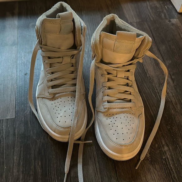 Nike Jordan 1 High Grey pastel blue shoes women’s size 8 - Picture 2 of 7